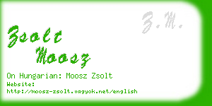 zsolt moosz business card